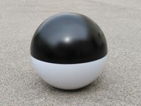 Globo policarbonato Negro - Blanco