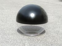 Globo policarbonato Negro - Incoloro